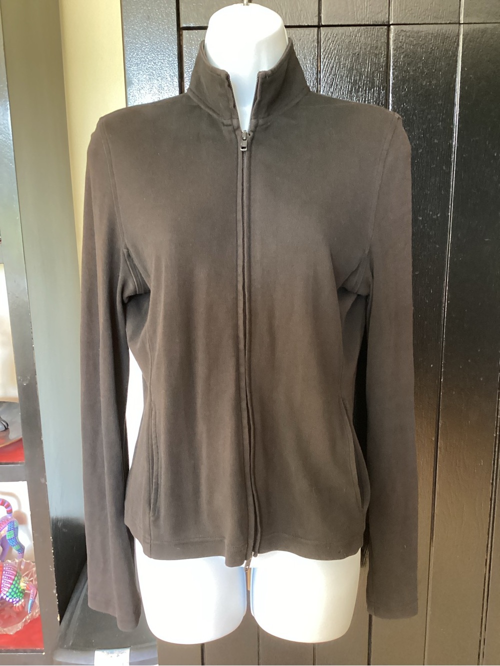Women’s Zip-Front Jacket in Black - Classic Everyday Layer